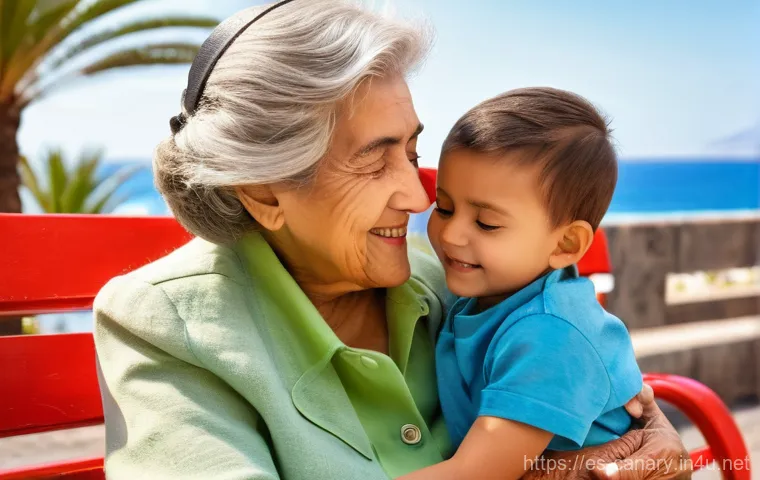 카나리아제도에서 사용하는 언어 - **Prompt 1: The Melodic Embrace of Canarian Speech**
    "A heartwarming scene depicting a kind-face...